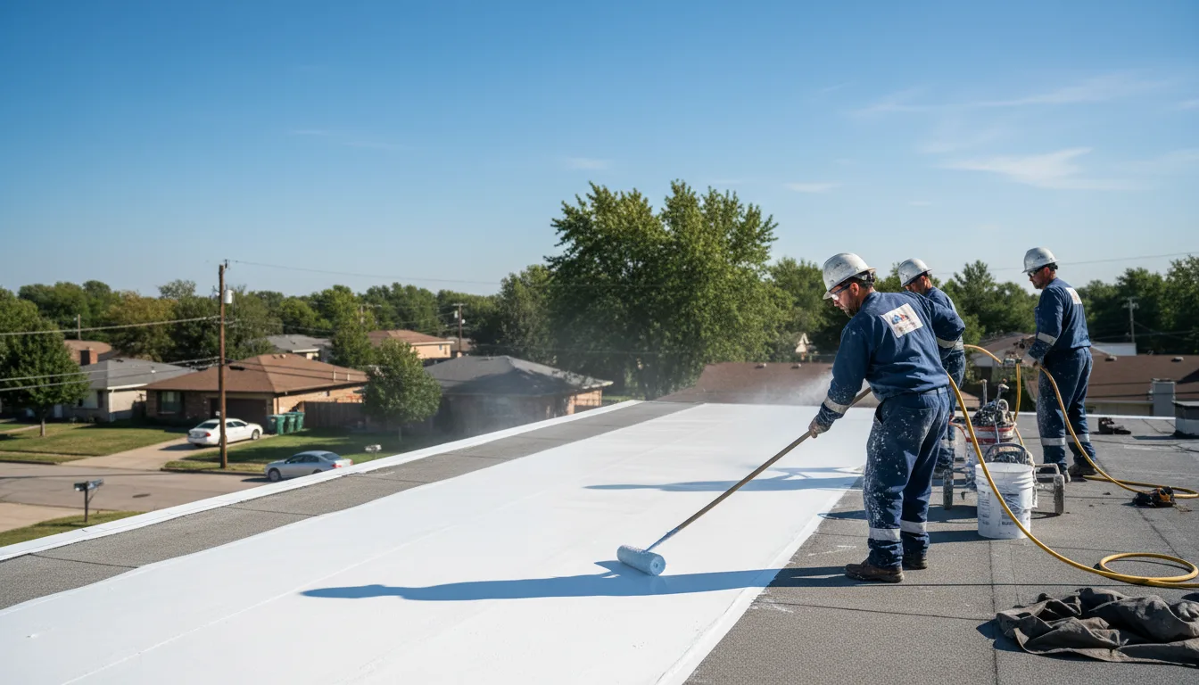 Commercial roof coating in Panola, AL near me